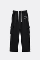 Love Riot Side Stripe Straight Leg Pants