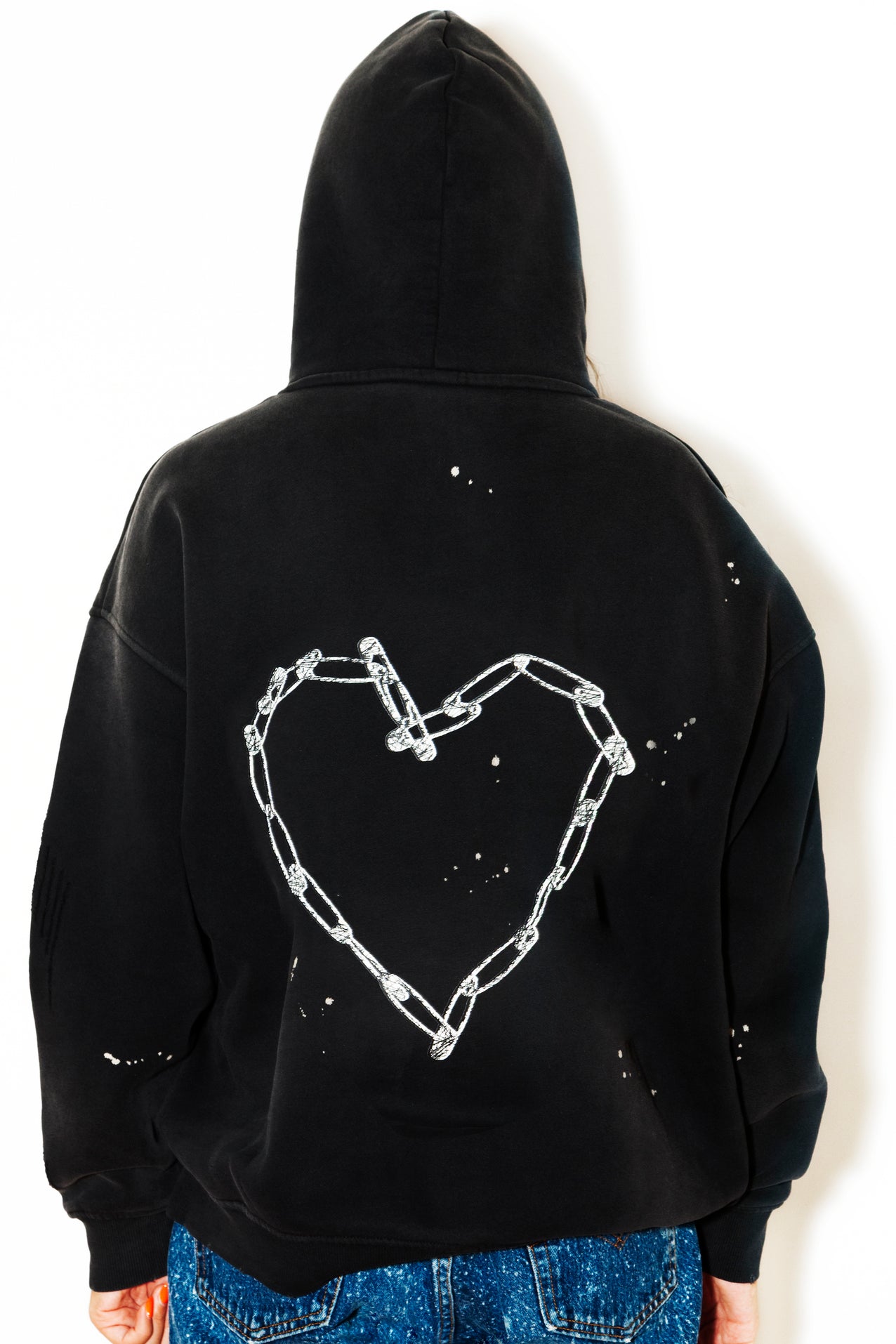 Love Riot Frayed Hoodie