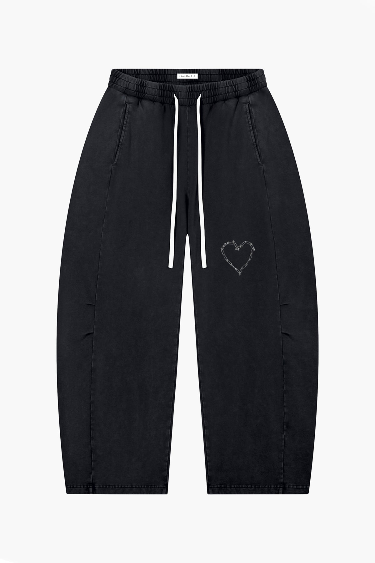 Love Riot Mineral Wash Cotton Barrel Pants