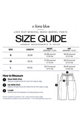 Love Riot Mineral Wash Cotton Barrel Pants