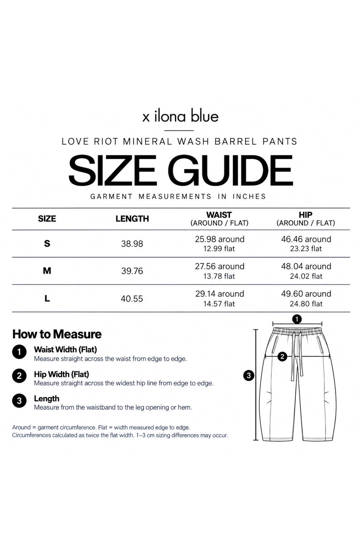 Love Riot Mineral Wash Cotton Barrel Pants