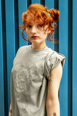 Graffiti Baby Bear Organic Cotton Chain Link Embroidery Tee
