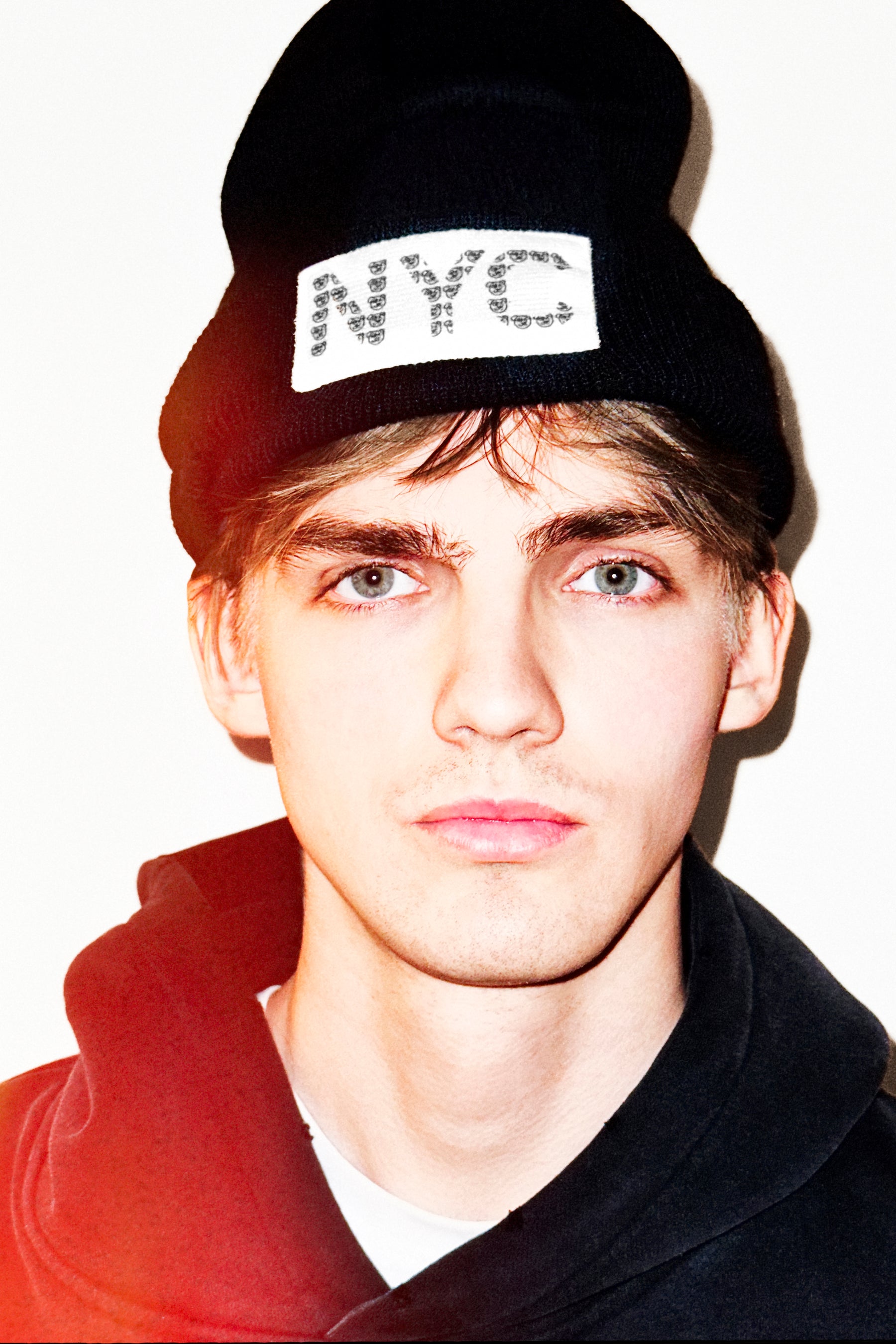 Universal Fit Graffiti Bear NYC Knit Beanie