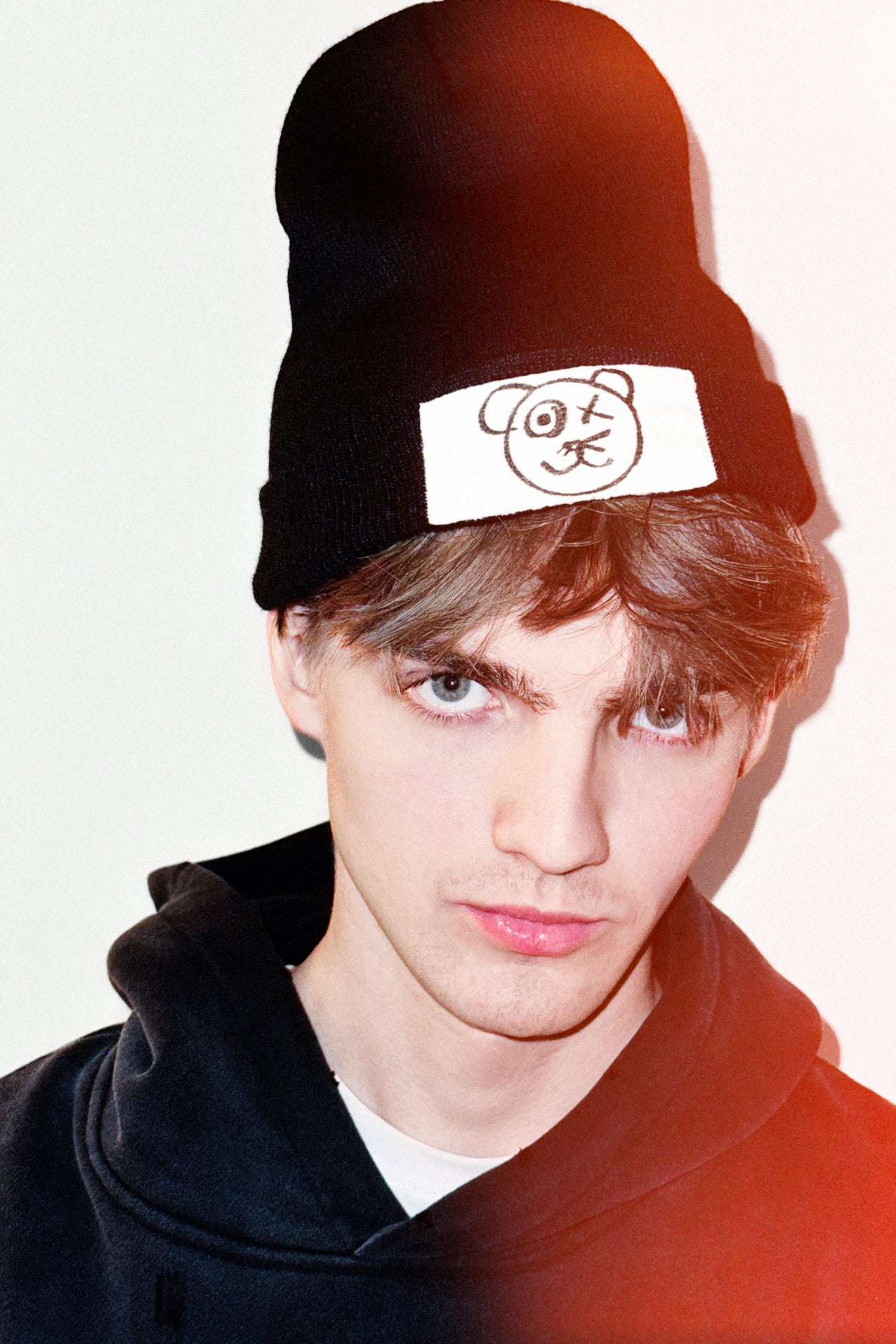 Universal Graffiti Bear Icon Knit Beanie