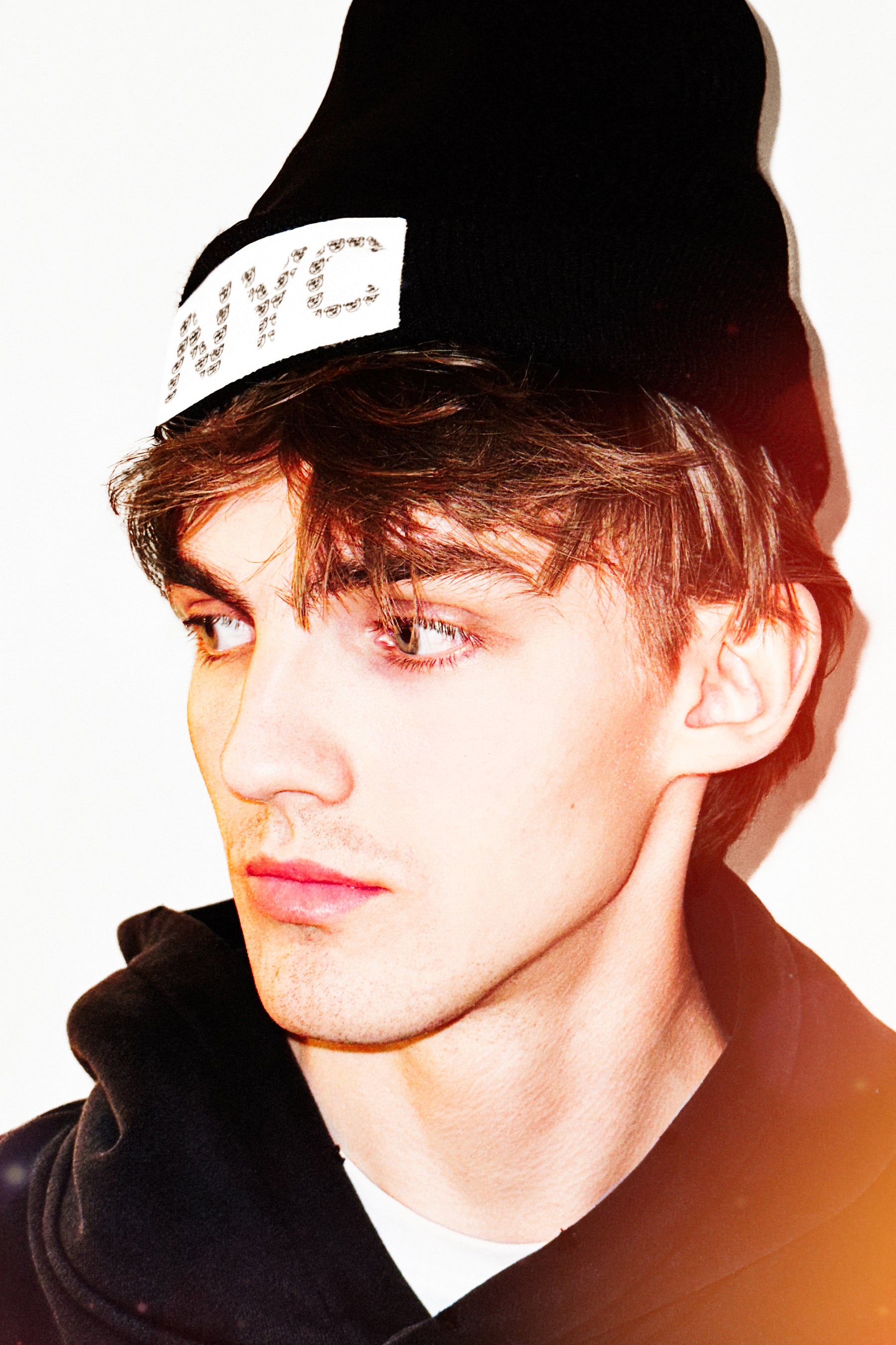 Universal Fit Graffiti Bear NYC Knit Beanie