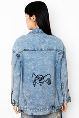XB Remix Meta Angel Custom Denim Jacket