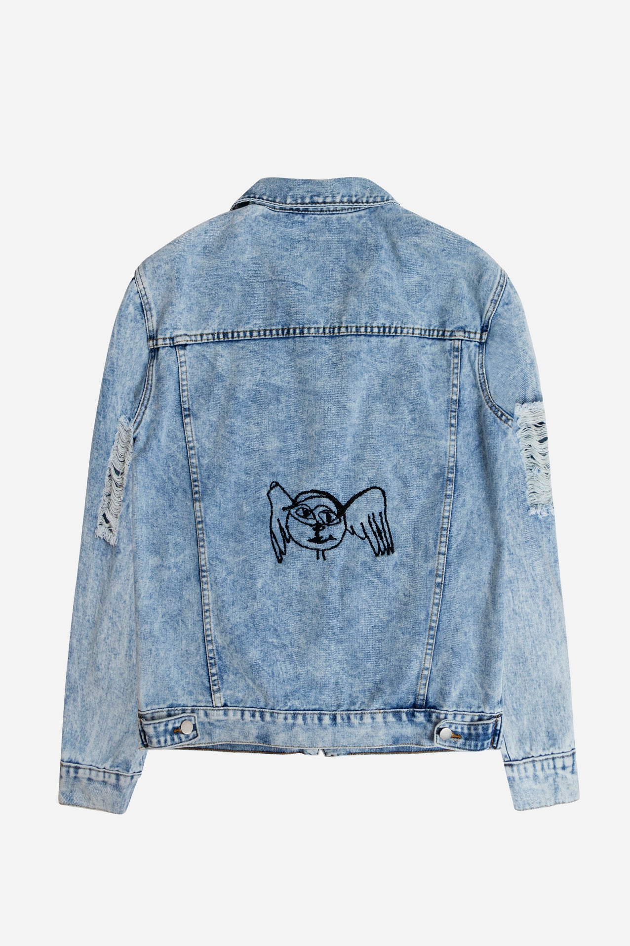 XB Remix Meta Angel Custom Denim Jacket