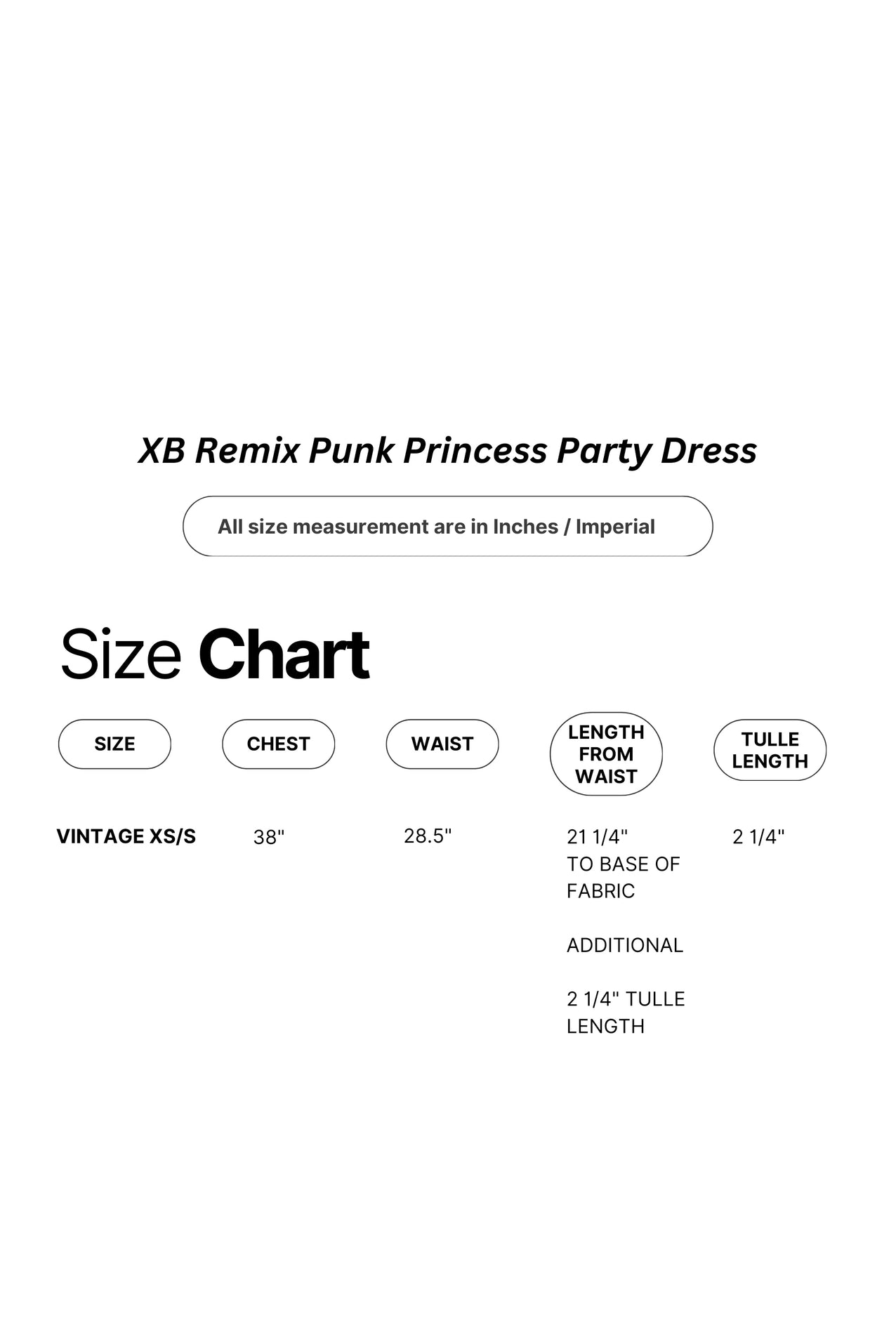 XB Remix Punk Princess Dress