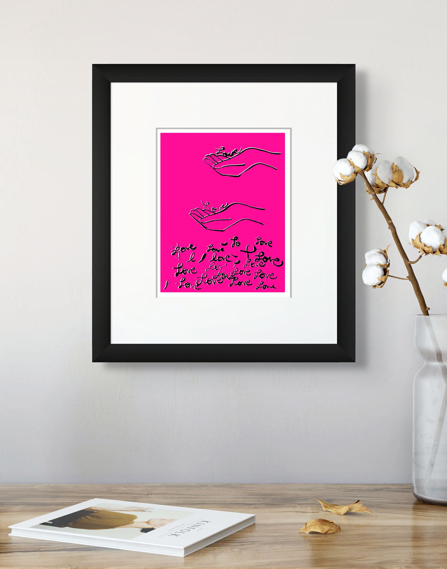 Show Me Love Original Art Screen Print Limited Edition – xilonablue