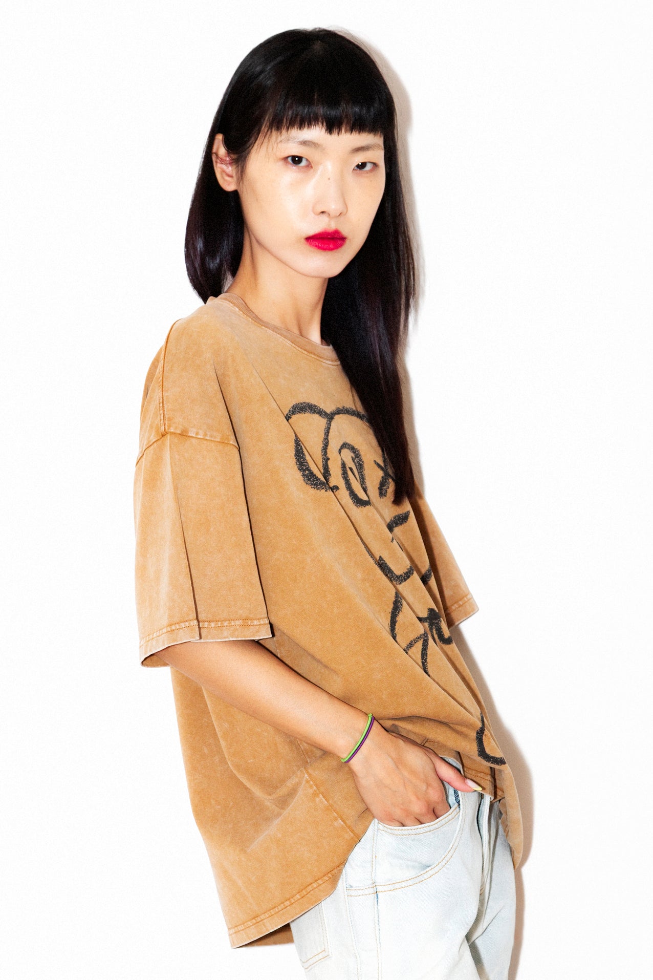 Graffiti Bear Mocha Tee